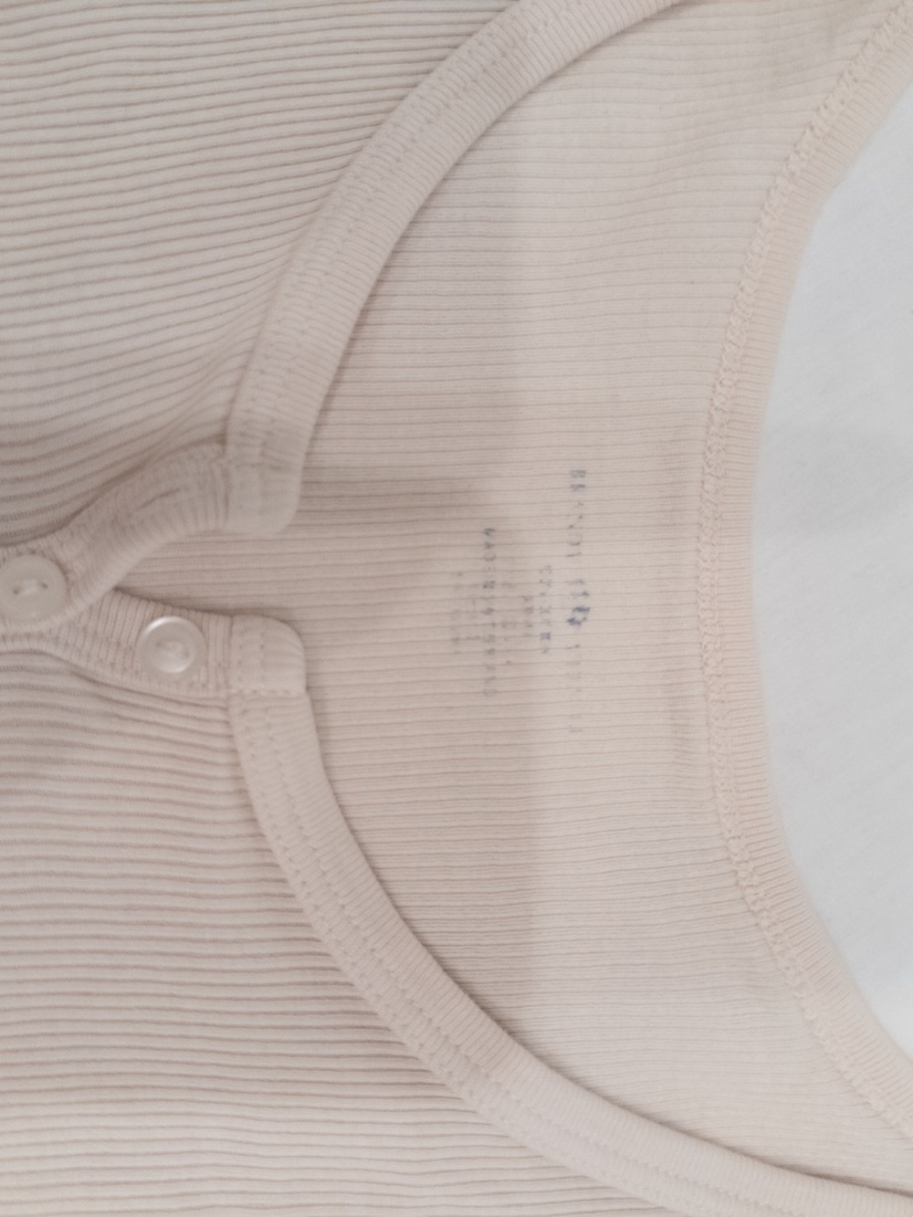 Brandy melville cream tank top button top one size cotton - Picture 3 of 5